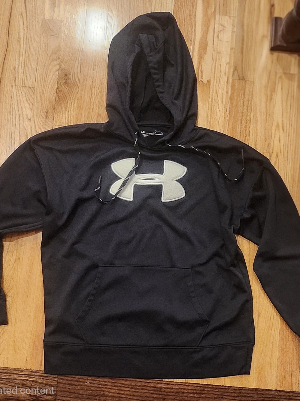 Under Armour Black Hoodie with Large Logo